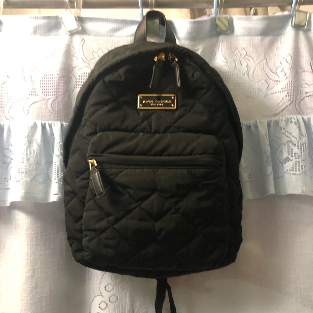 Used Marc Jacobs quilted nylon Black  backpack